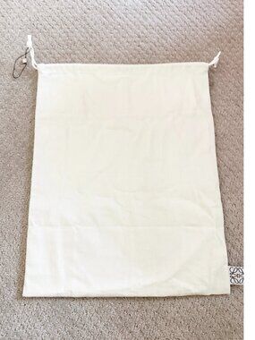LOEWE Canvas Drawstring Dust Bag 18.75 x 15.25